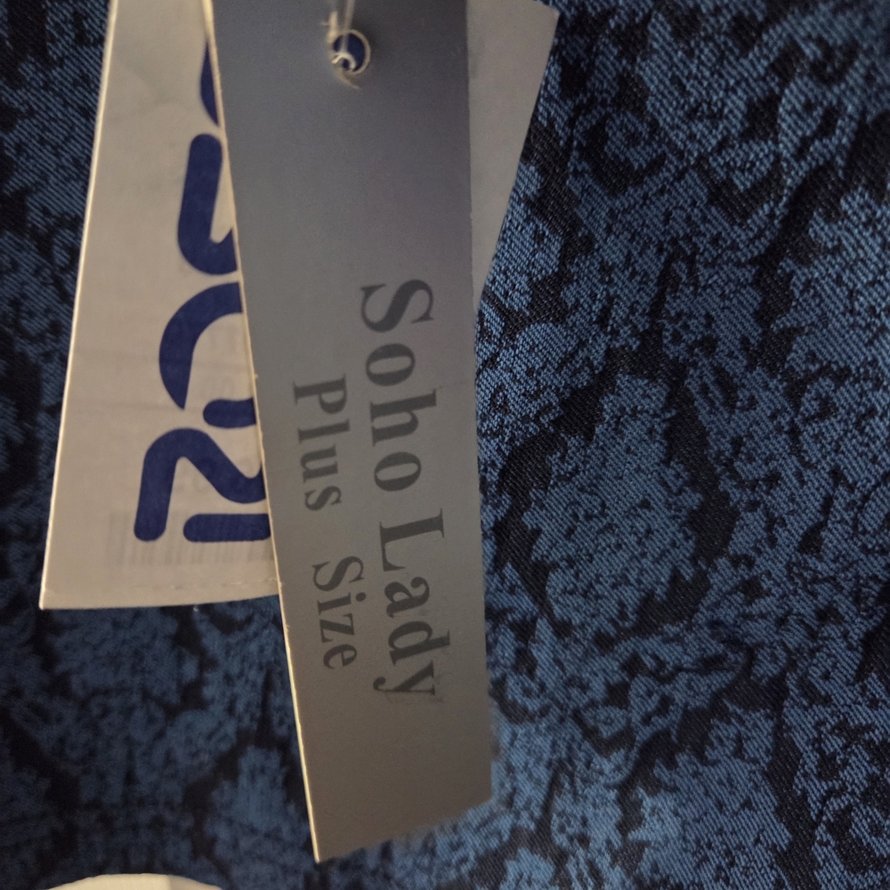 Blue Patterned Pants - Picture 3 of 5